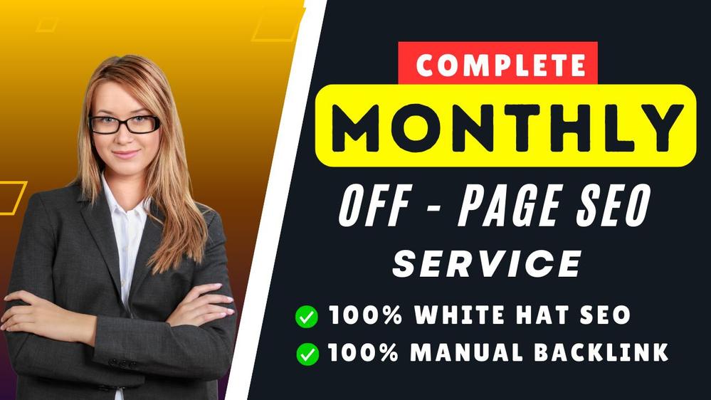 Monthly SEO service with backlinks